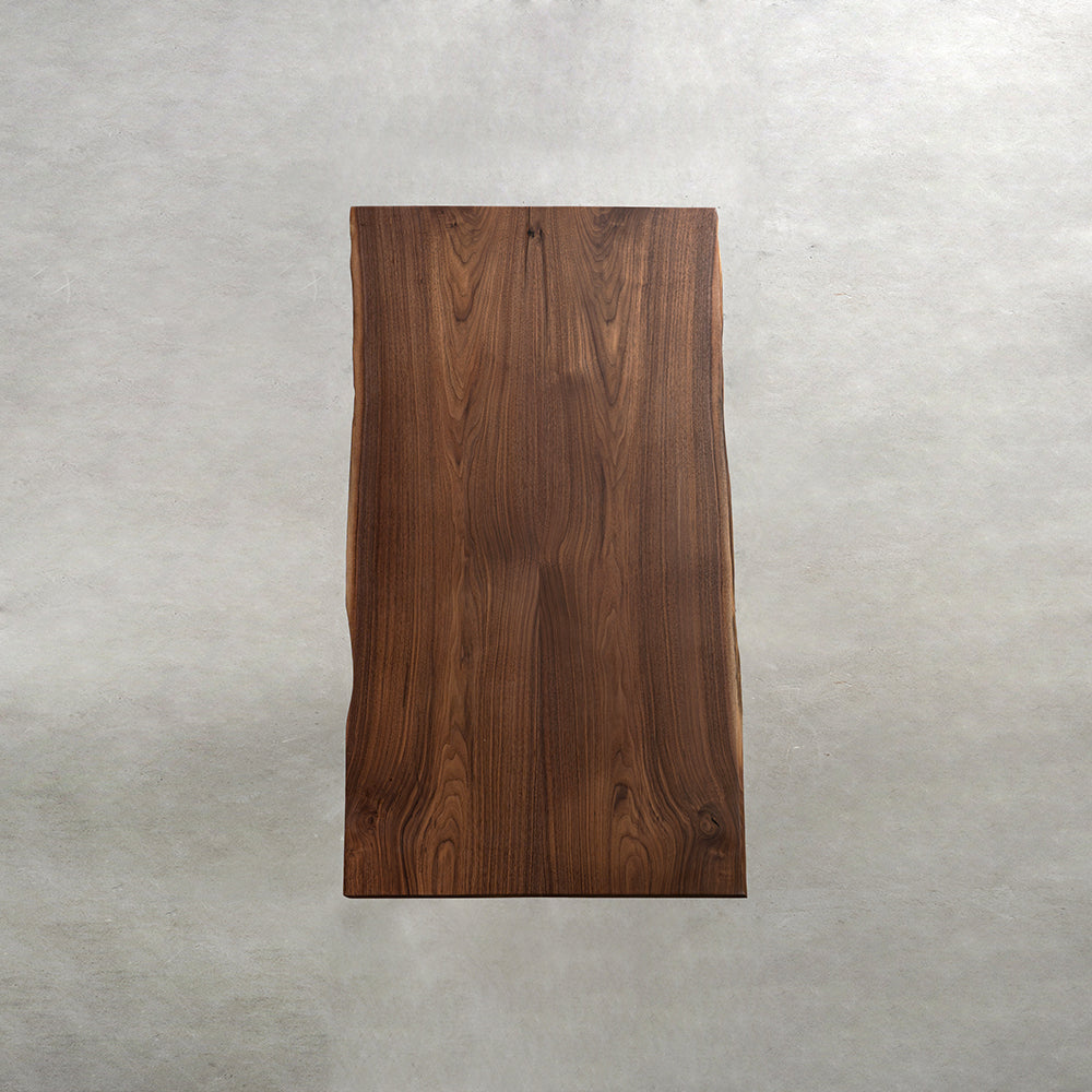 American Single Slab Black Walnut Dining Table kazanahome