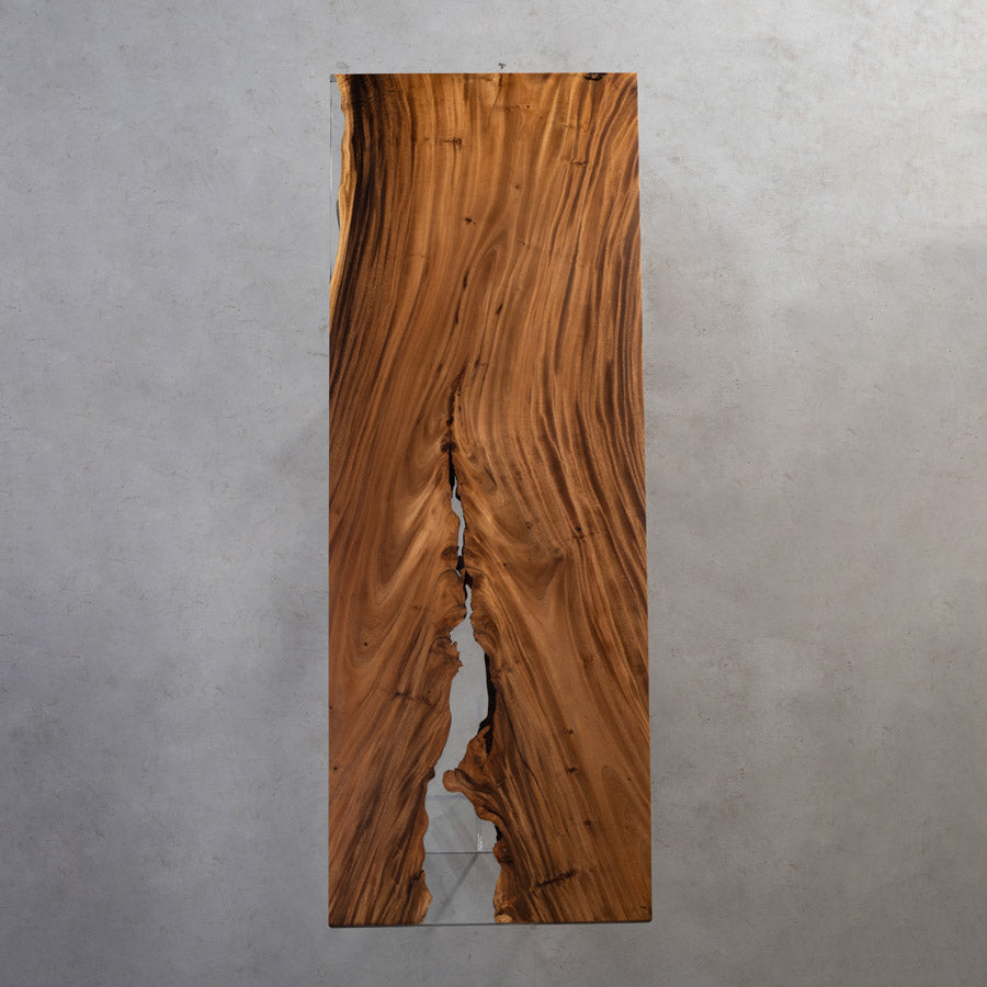 Clear Epoxy Resin Wood Table - Kazanahome