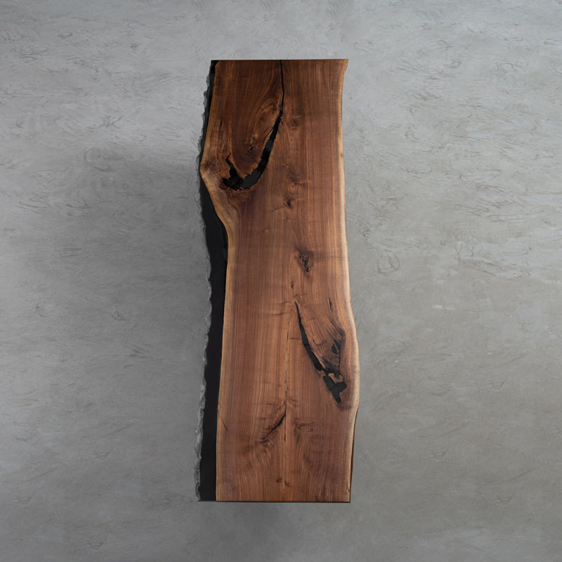 Black Walnut Epoxy River Dining Table - KAZANA HOME