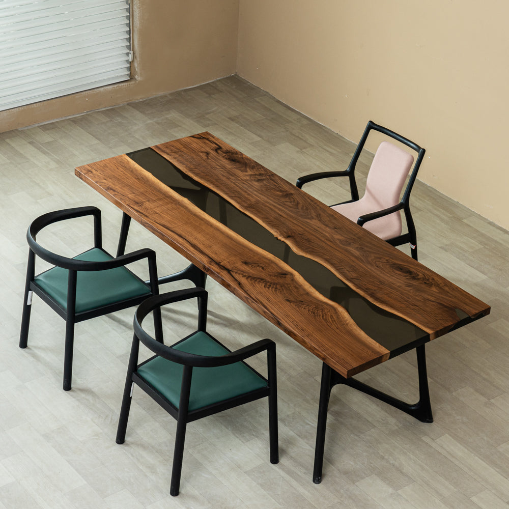 KAZANA North American Black Walnut Epoxy River Table