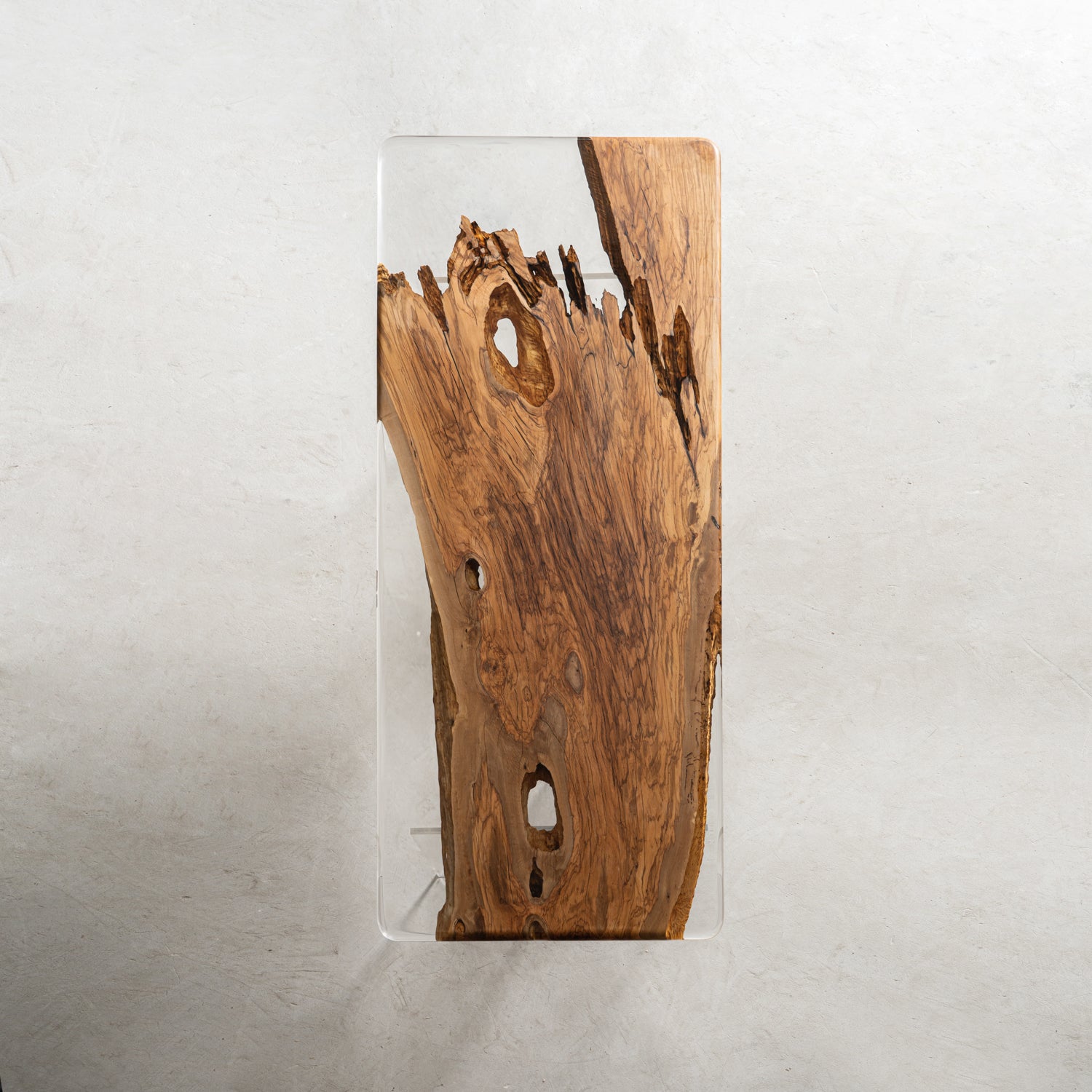 KAZANA Olive Epoxy Resin Table Live Edge Dining Table