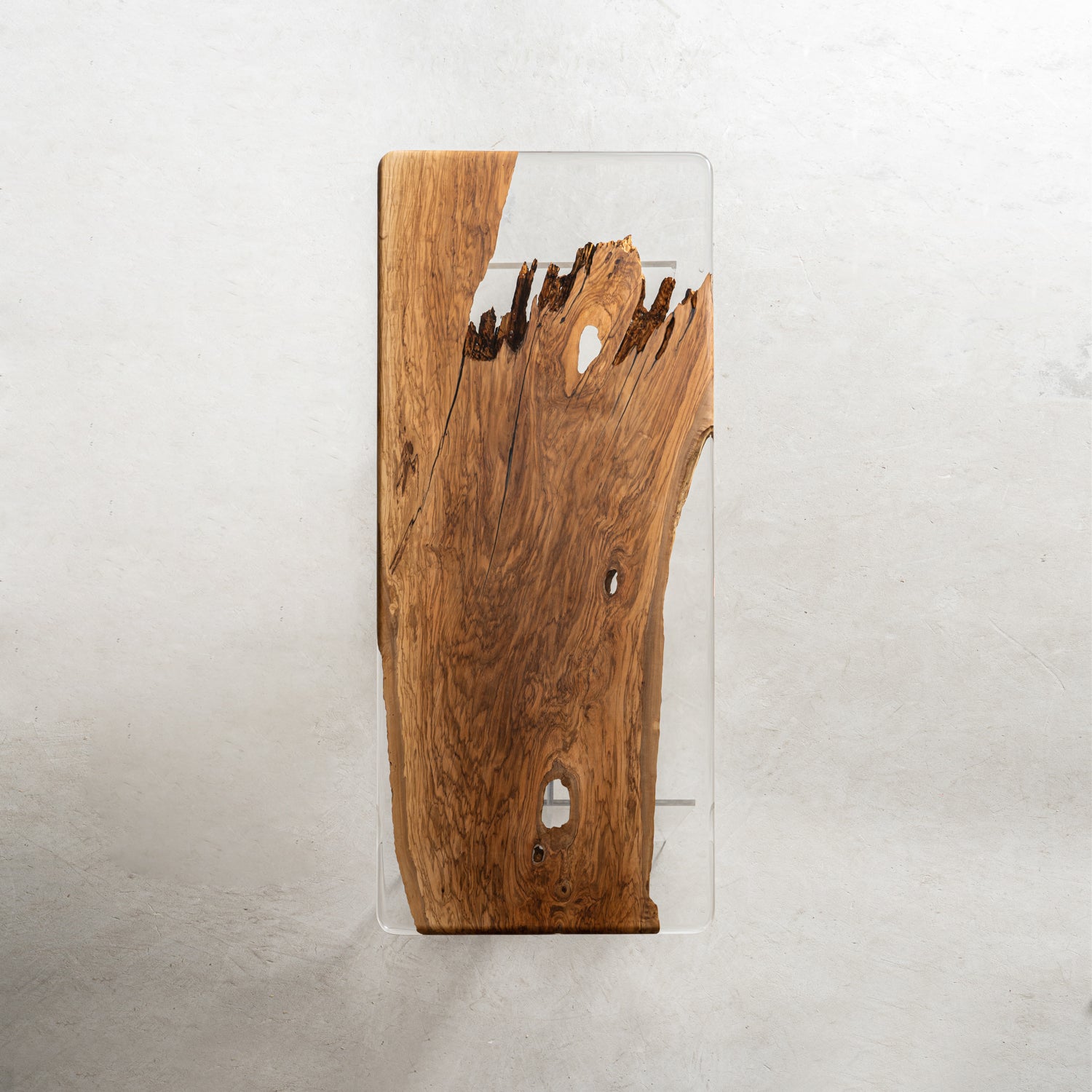 KAZANA Olive Epoxy Resin Table Live Edge Dining Table
