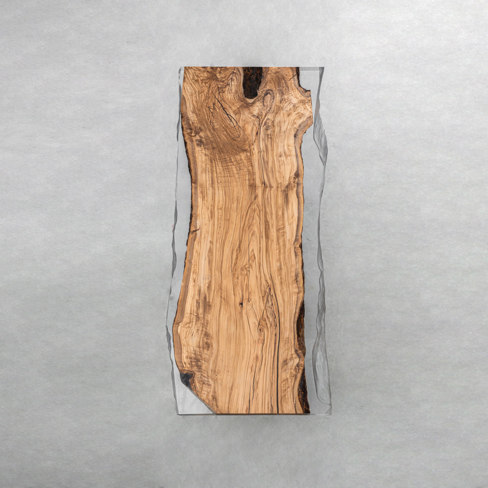 KAZANA Olive Wood Epoxy Table Live Edge Resin Dining Table