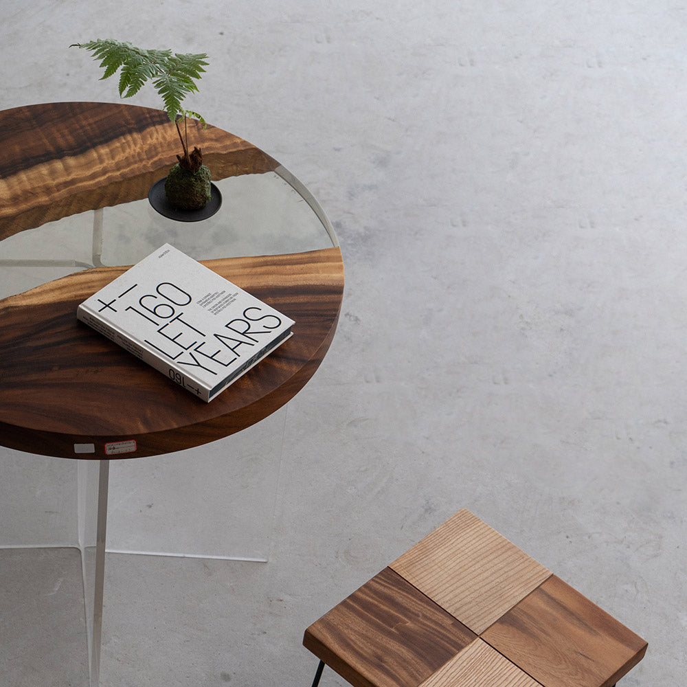 KAZANA Round Epoxy Coffee Table Center River Table