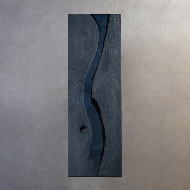 KAZANAHOME Epoxy River and Walnut Wood Table
