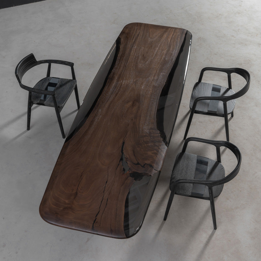 Walnut Epoxy Table - Kazanahome