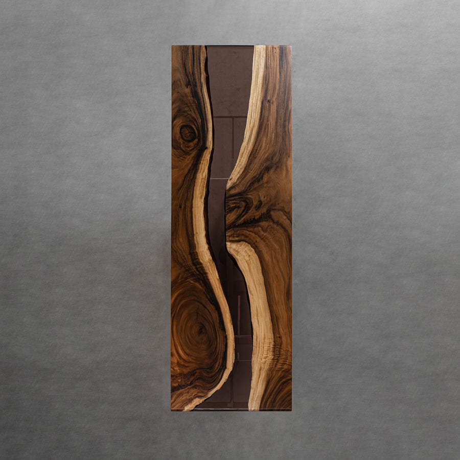 Epoxy Resin River Walnut Wood Table - Kazanahome