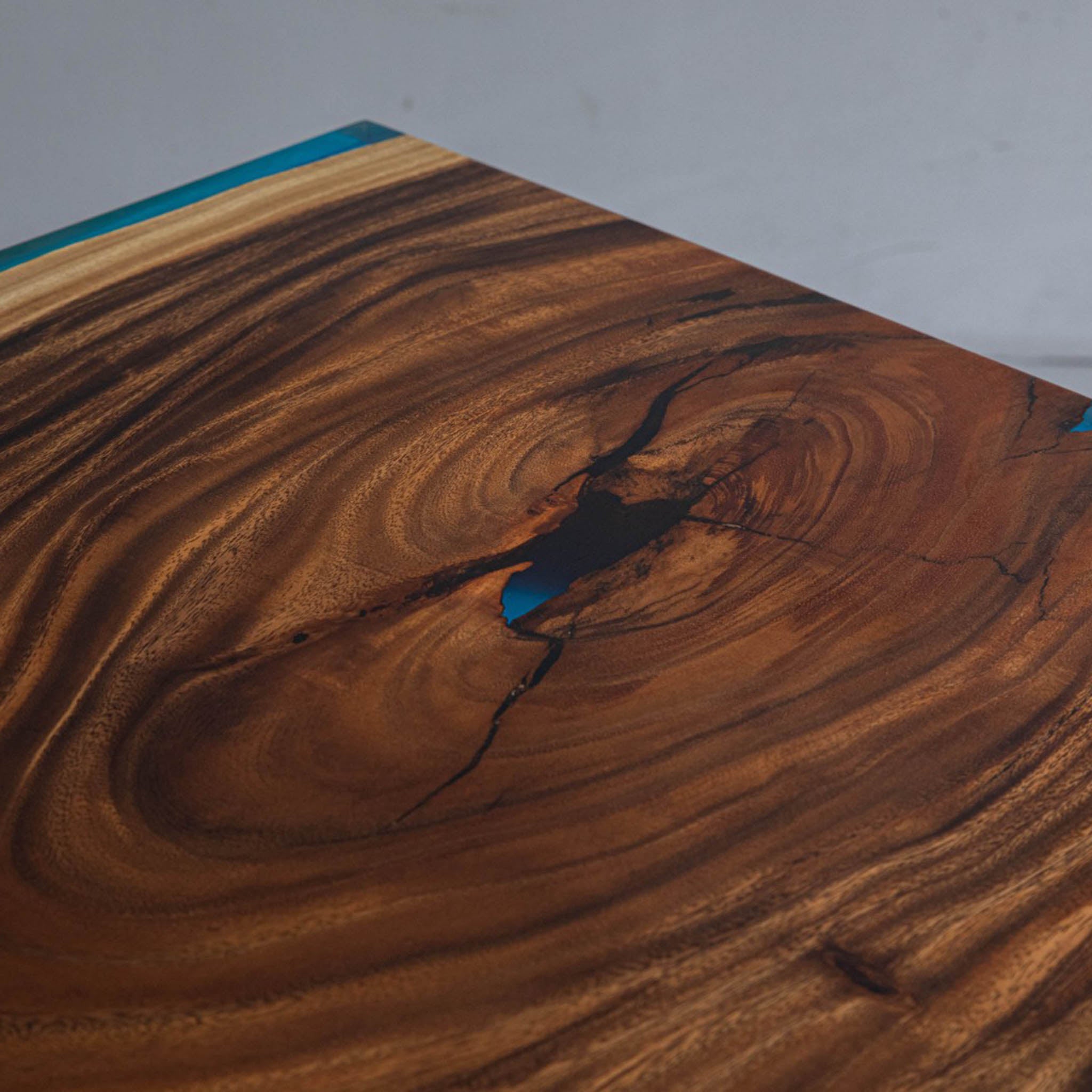 Epoxy Resin Walnut Wood Table - Kazanahome