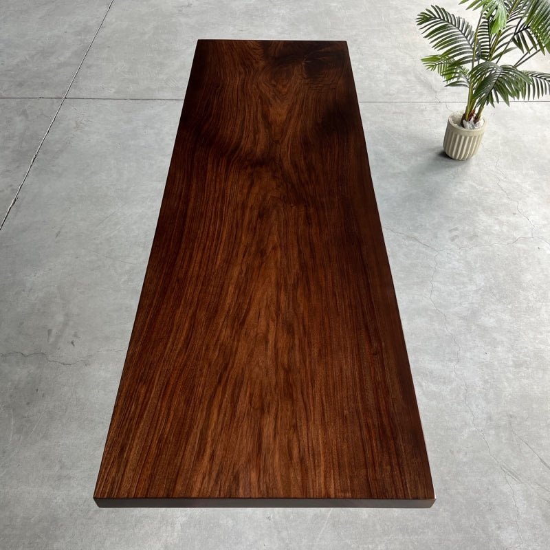 KAZANAHOME Solid Wood Dining Table Black Walnut Kitchen Table 29.53"Wx90.55"L