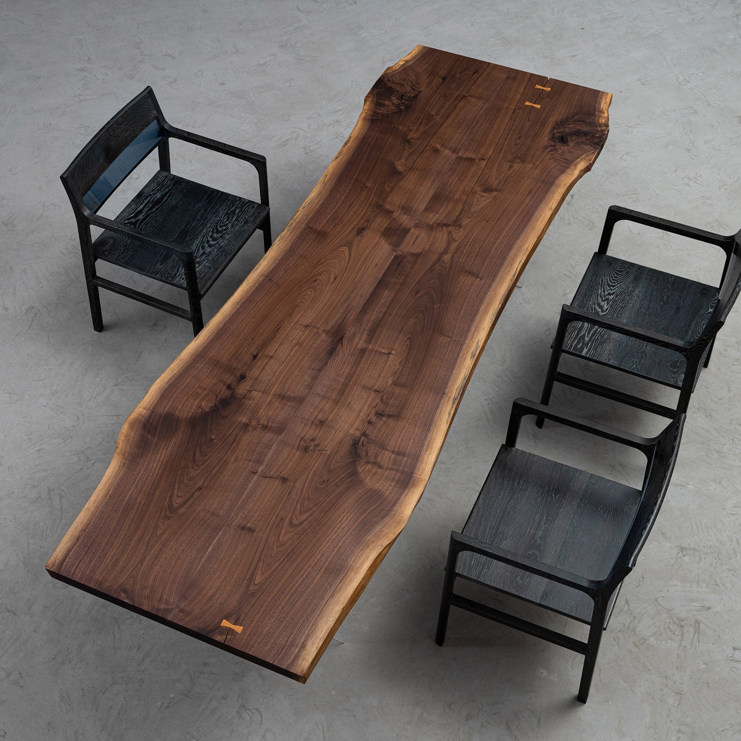 KAZANAHOME-Figured-Live-Edge-Walnut-Wood-table