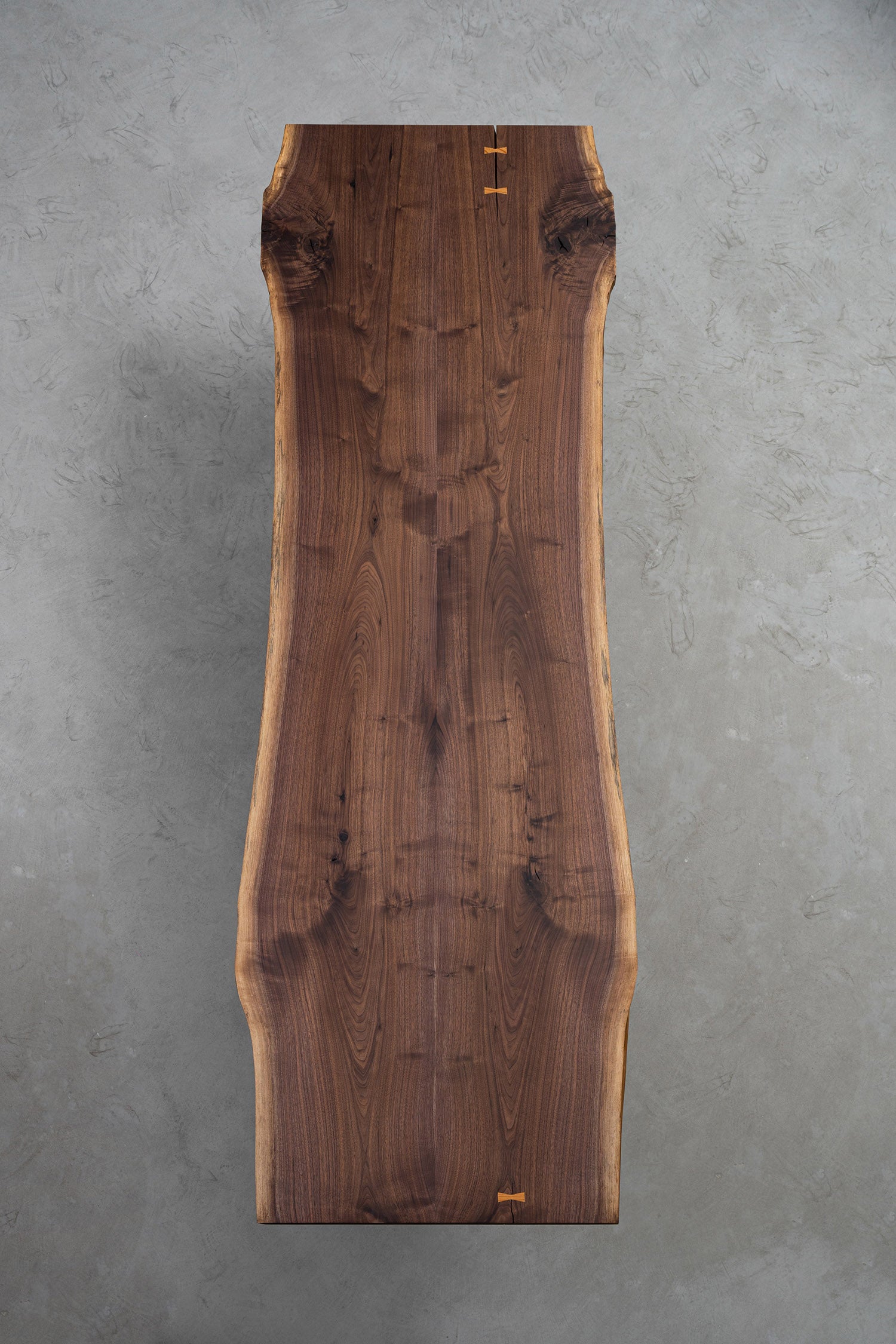 KAZANAHOME-Figured-Live-Edge-Walnut-Wood-table-in-stock