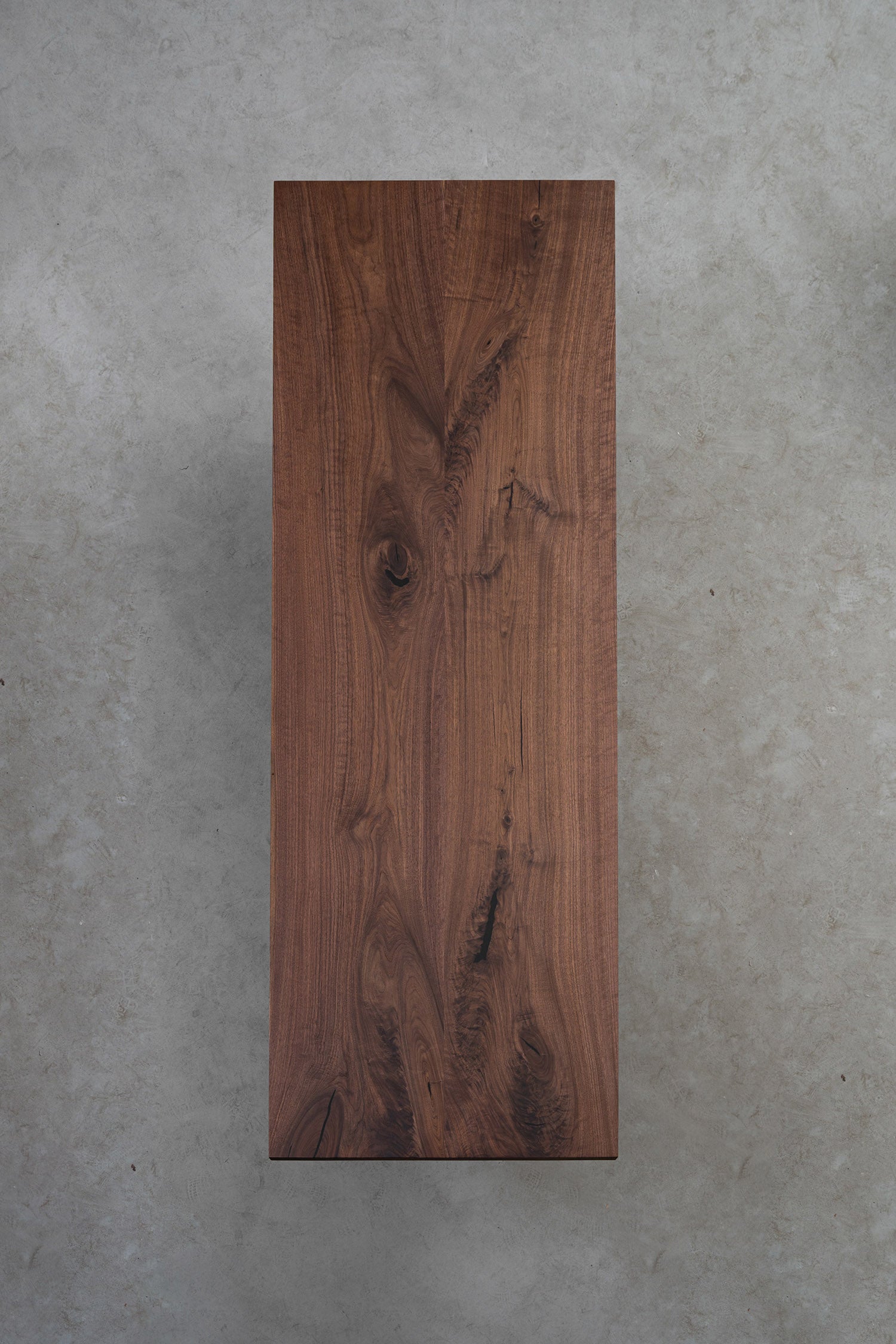 solid walnut table customed edge