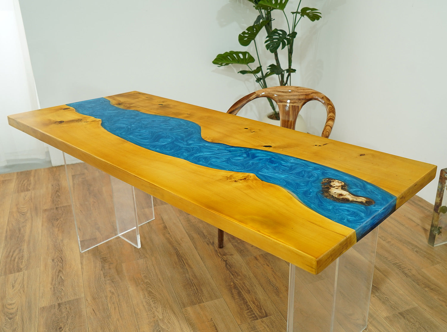 KAZANAHOME-poplar-epoxy-resin-river-table-2 in New York