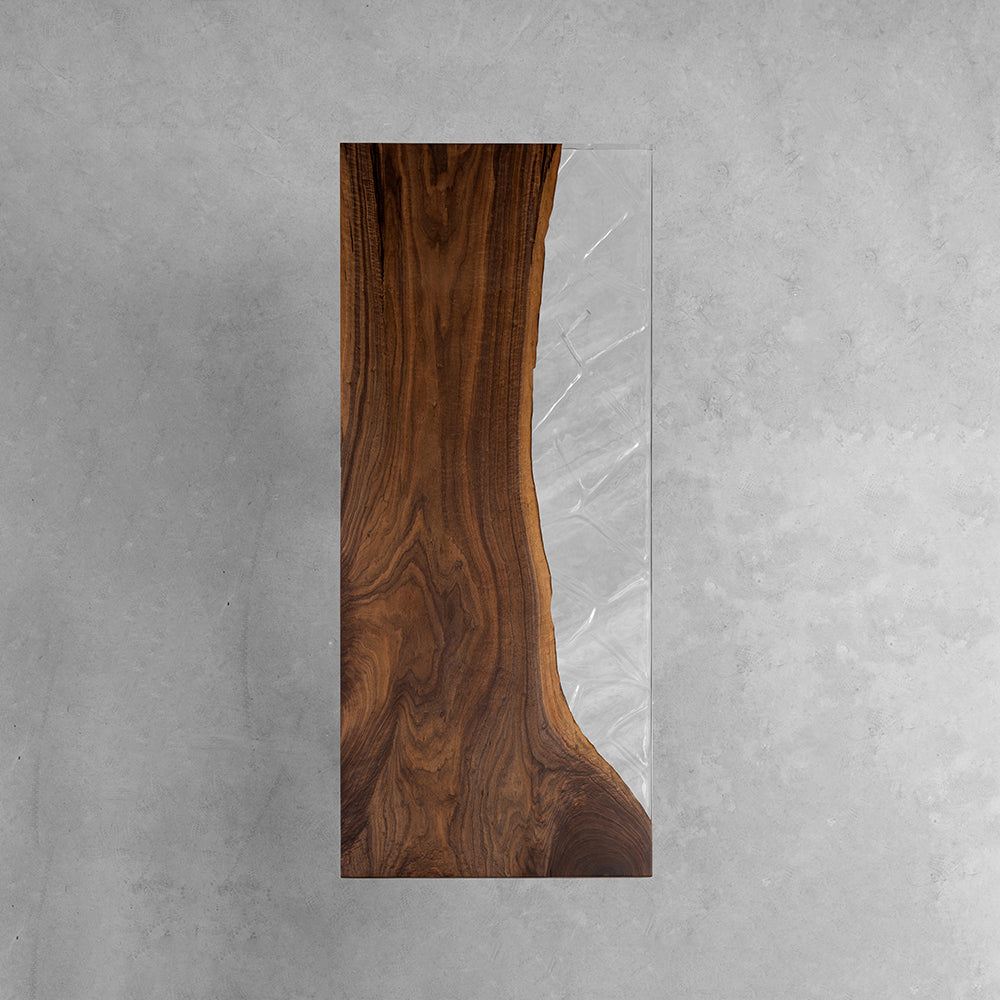 Black Walnut Clear Resin Epoxy Table