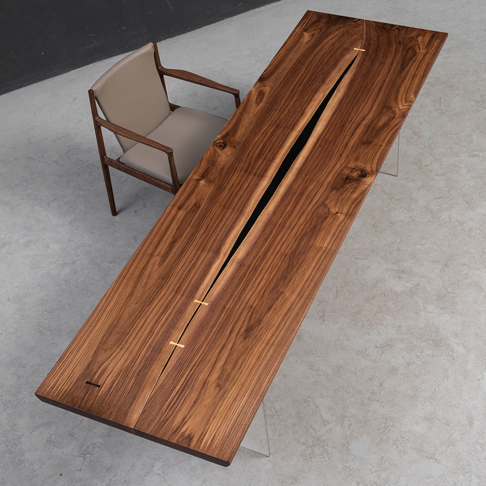 Black Walnut Black Resin Epoxy Table