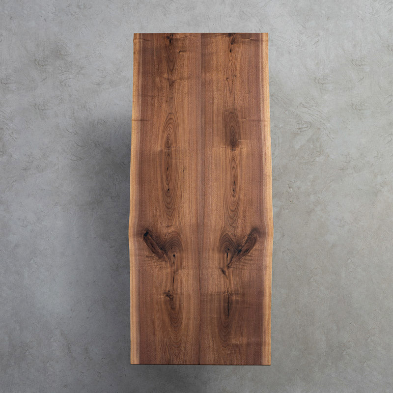 KAZANAHOME Black Walnut Live Edge Table Kitchen Diningroom Tabletop