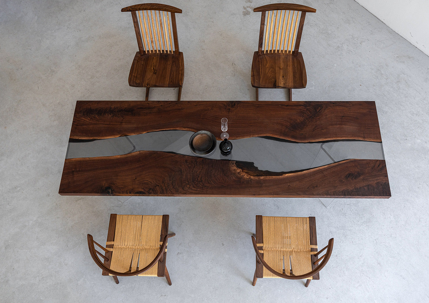 Black Walnut Wood Tables - KAZAN HOME