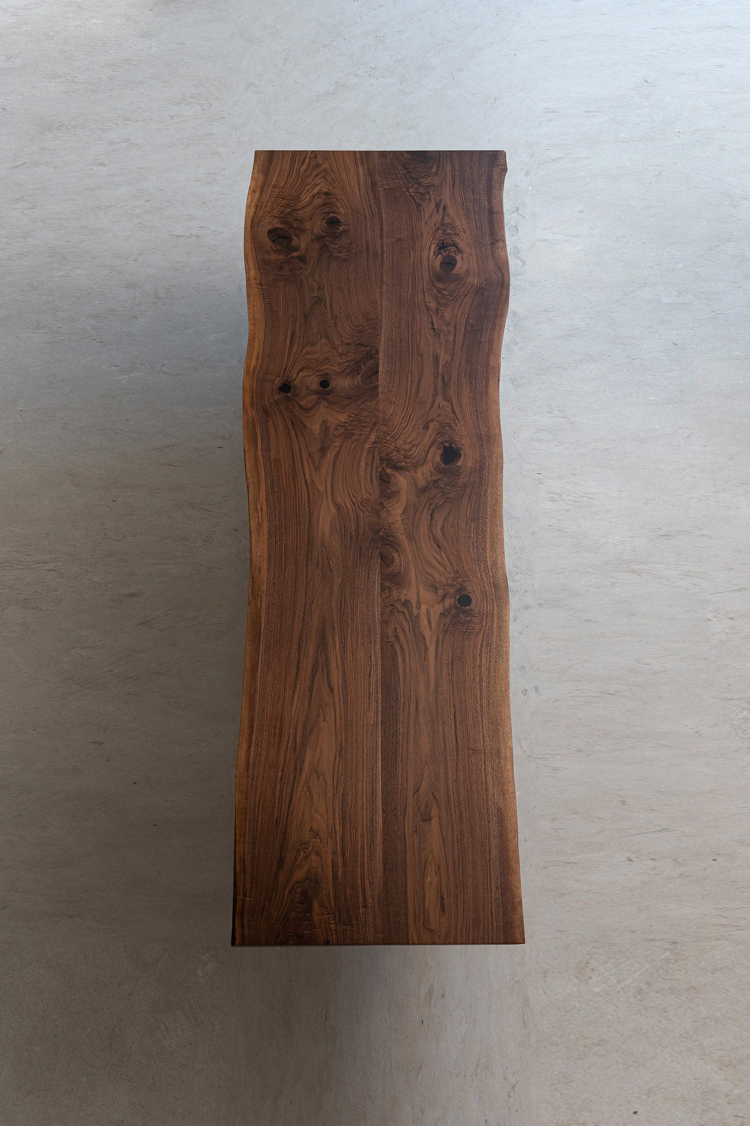 KAZANAHOME Black Walnut Live Edge Solid Wood Table for dining room