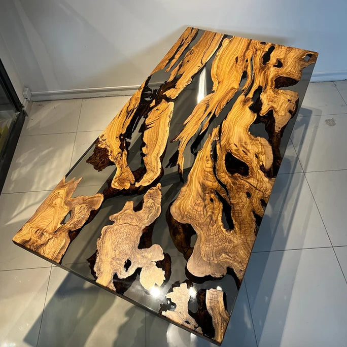 Olive Epoxy Table