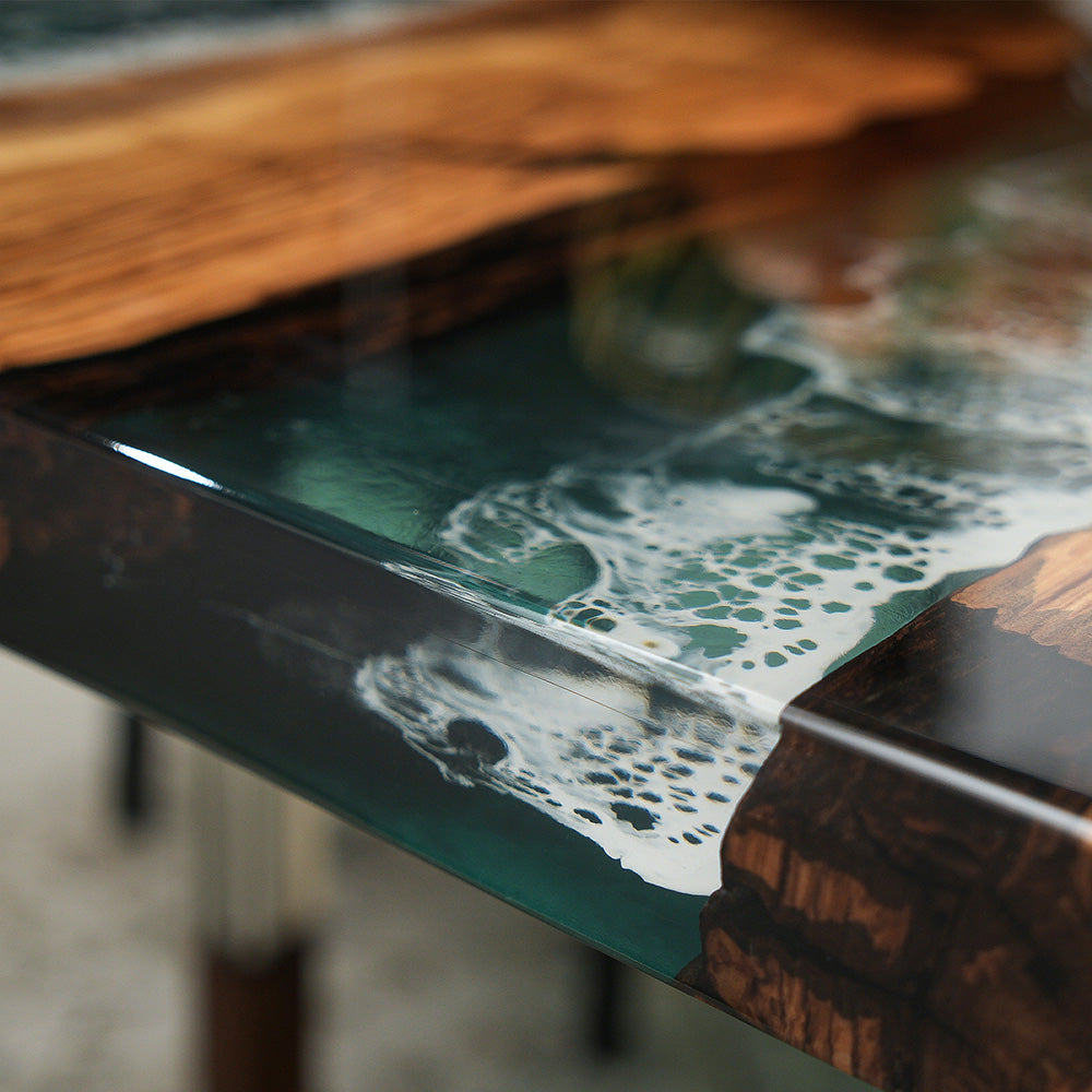 Olive Resin Epoxy Table in San Diego