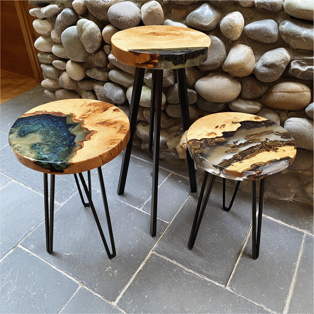 Poplar River Epoxy Chairs&Stools