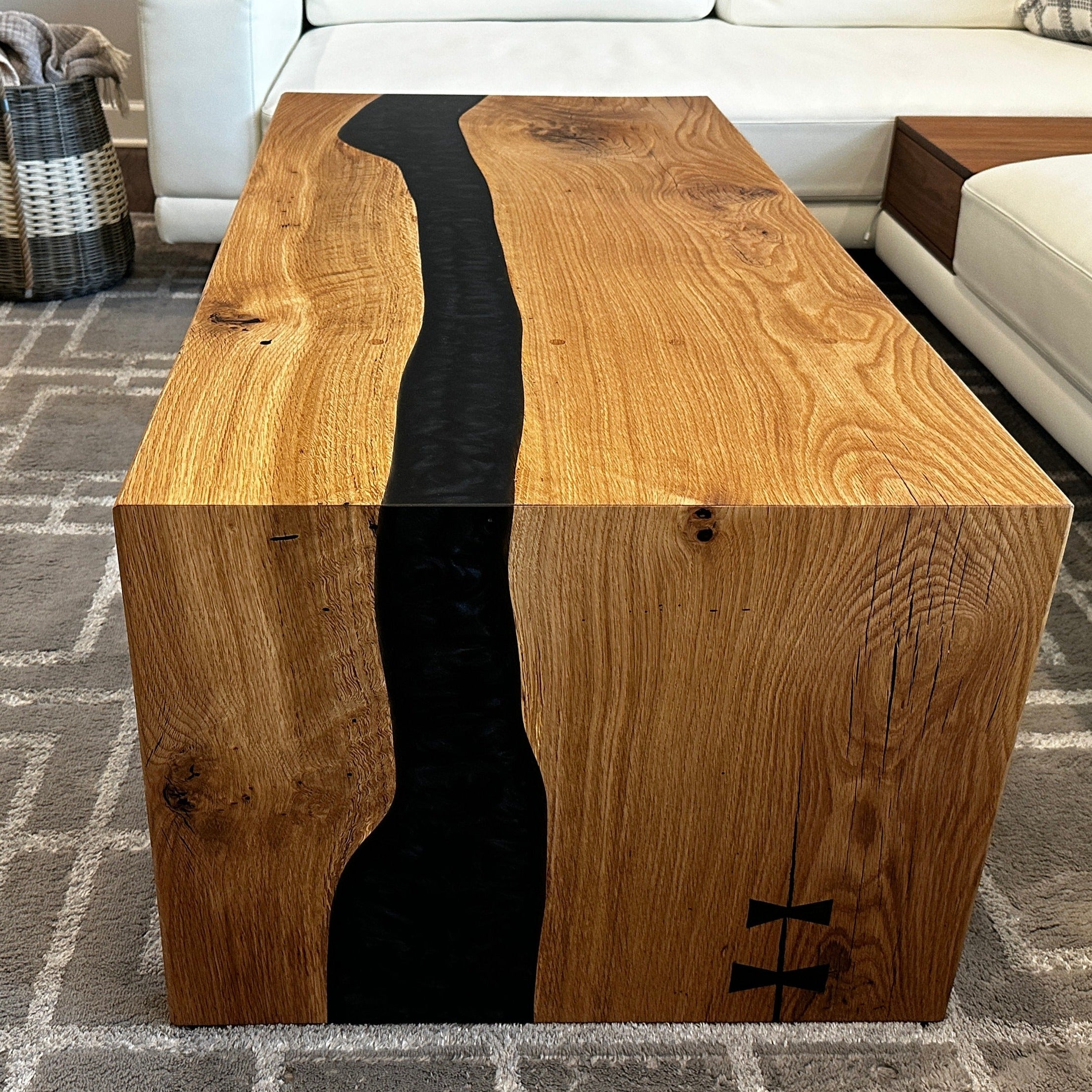 Custom Waterfall River Epoxy Table Coffee Table WCT3 KAZANAHOME