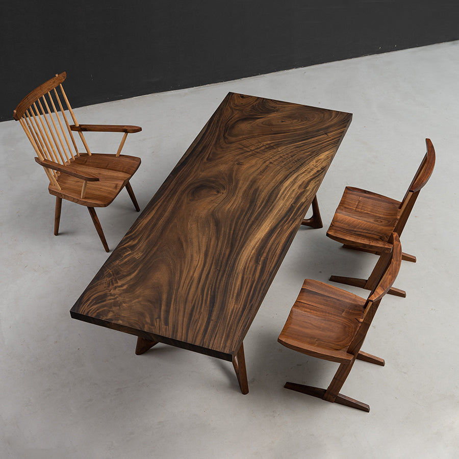 KAZANAHOME Customize Handmade Walnut Solid Wood Dining Tabletop