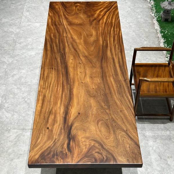 KAZANAHOME Customize Light Walnut Wood Finshed Table Slab