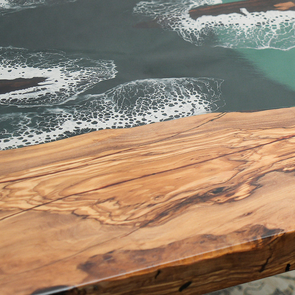 Wave Resin Epoxy Table in San Diego