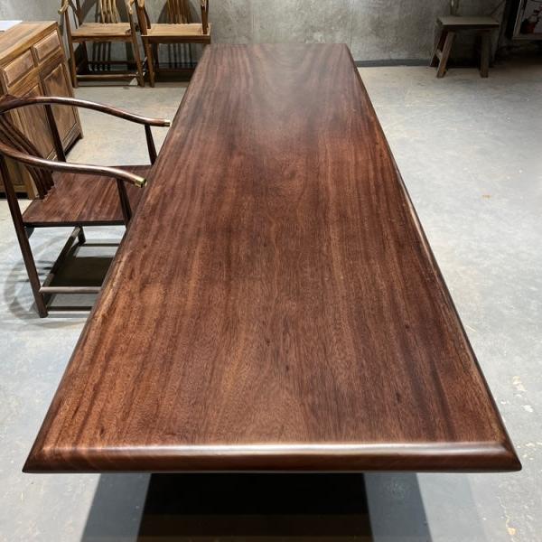 KAZANAHOME Handcrafted Zebrawood Table Solid Wood