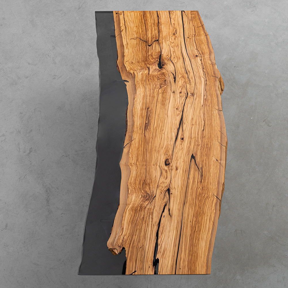 Olive Wood Epoxy Table - Kazanahome