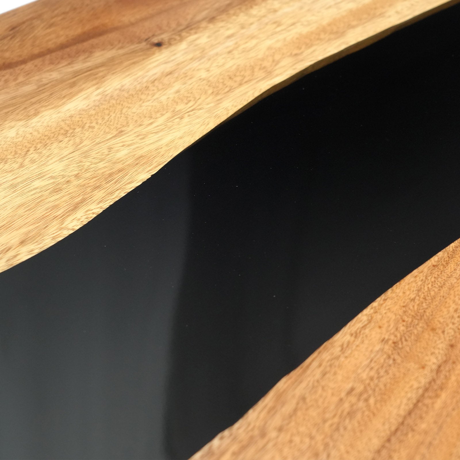 Walnut Black Epoxy Resin Table in Chicago