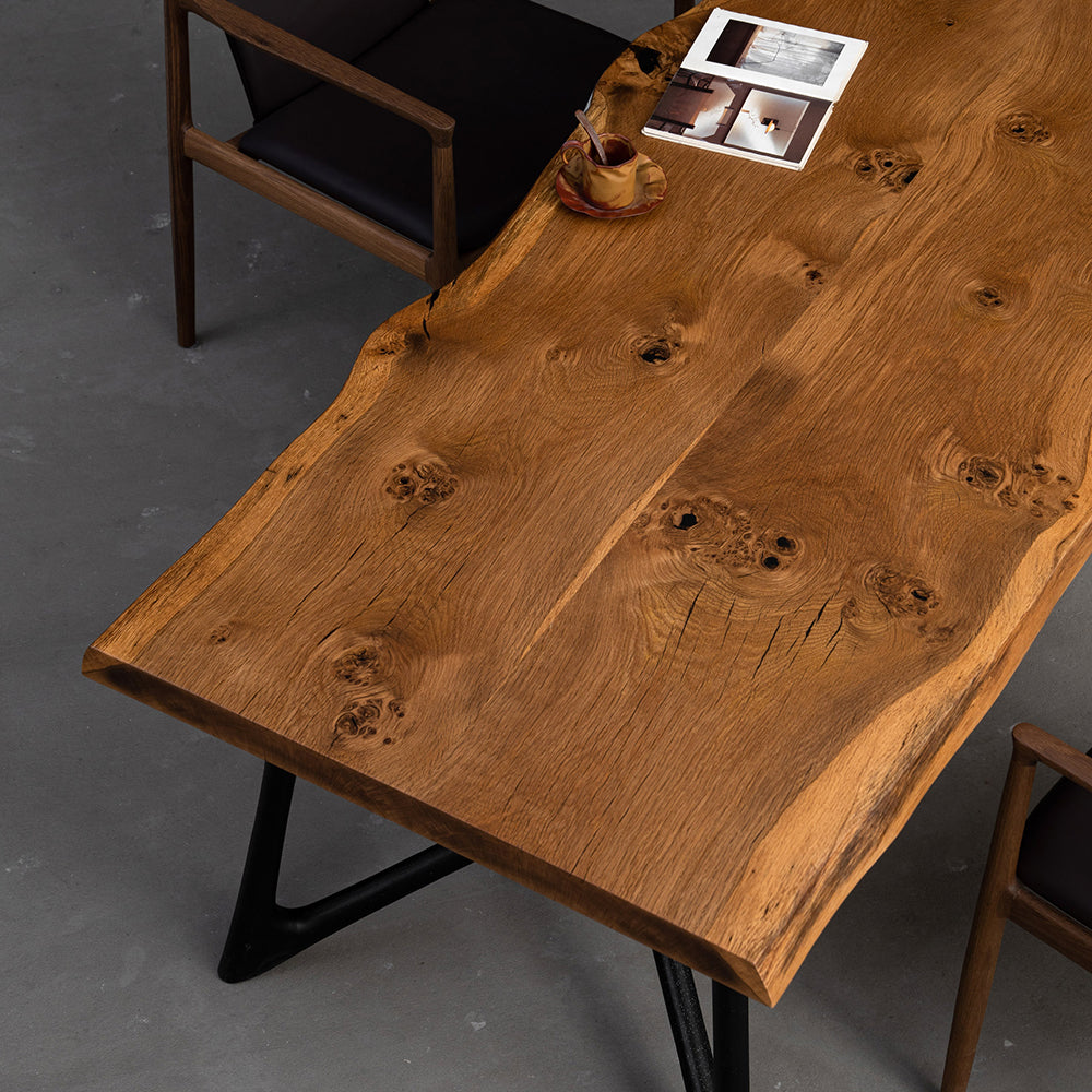 Oak Solid Wood Slab Table
