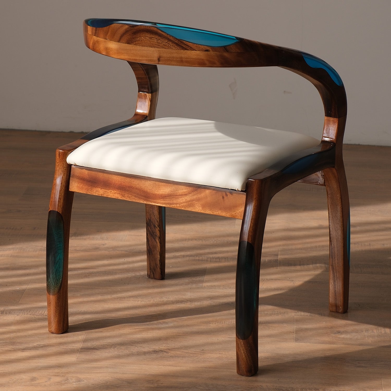 KAZANAHOME Wood Epoxy Chair 26''X26''X35'' KEC10