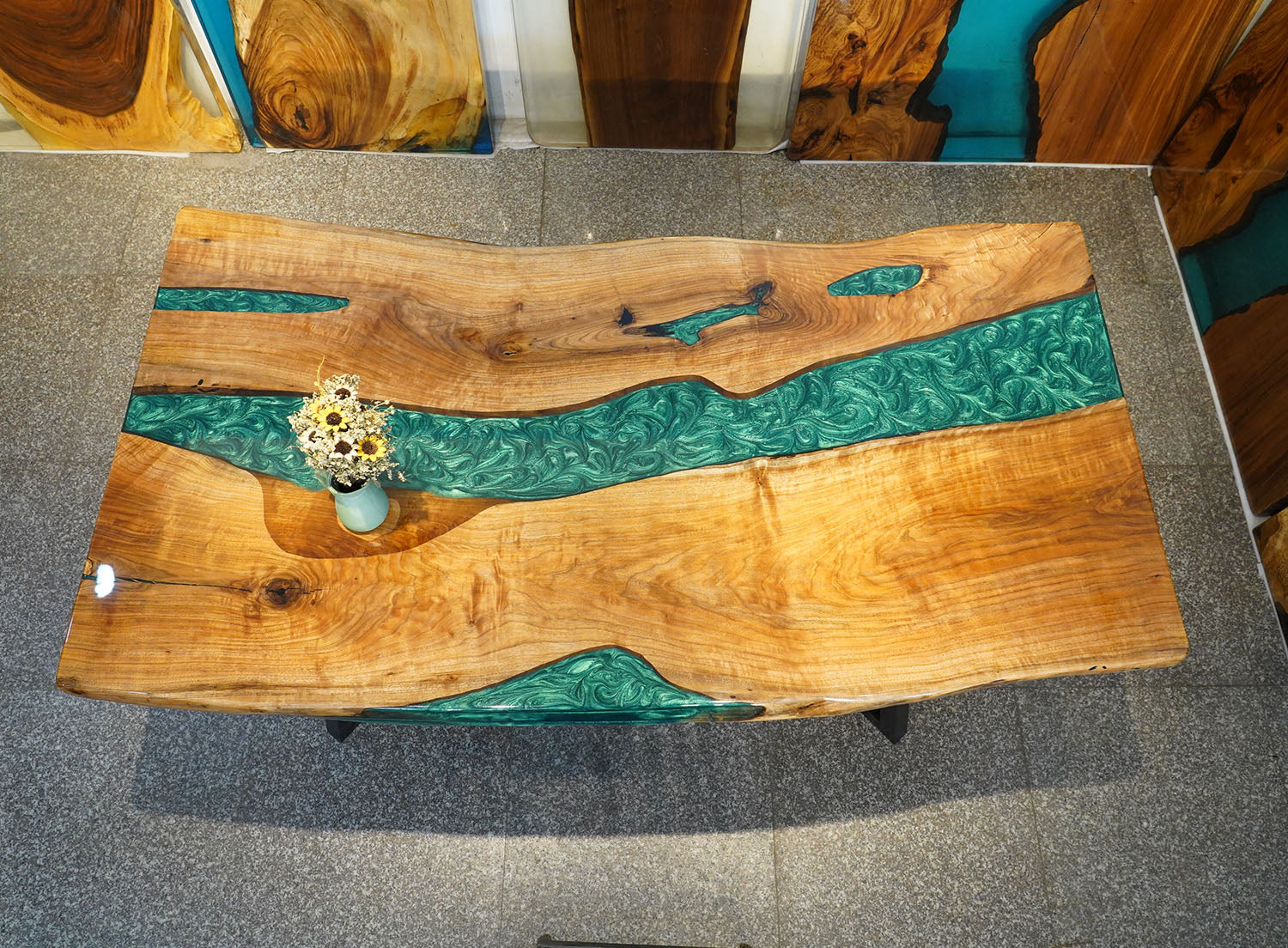 Wood Epoxy Table - Kazanahome
