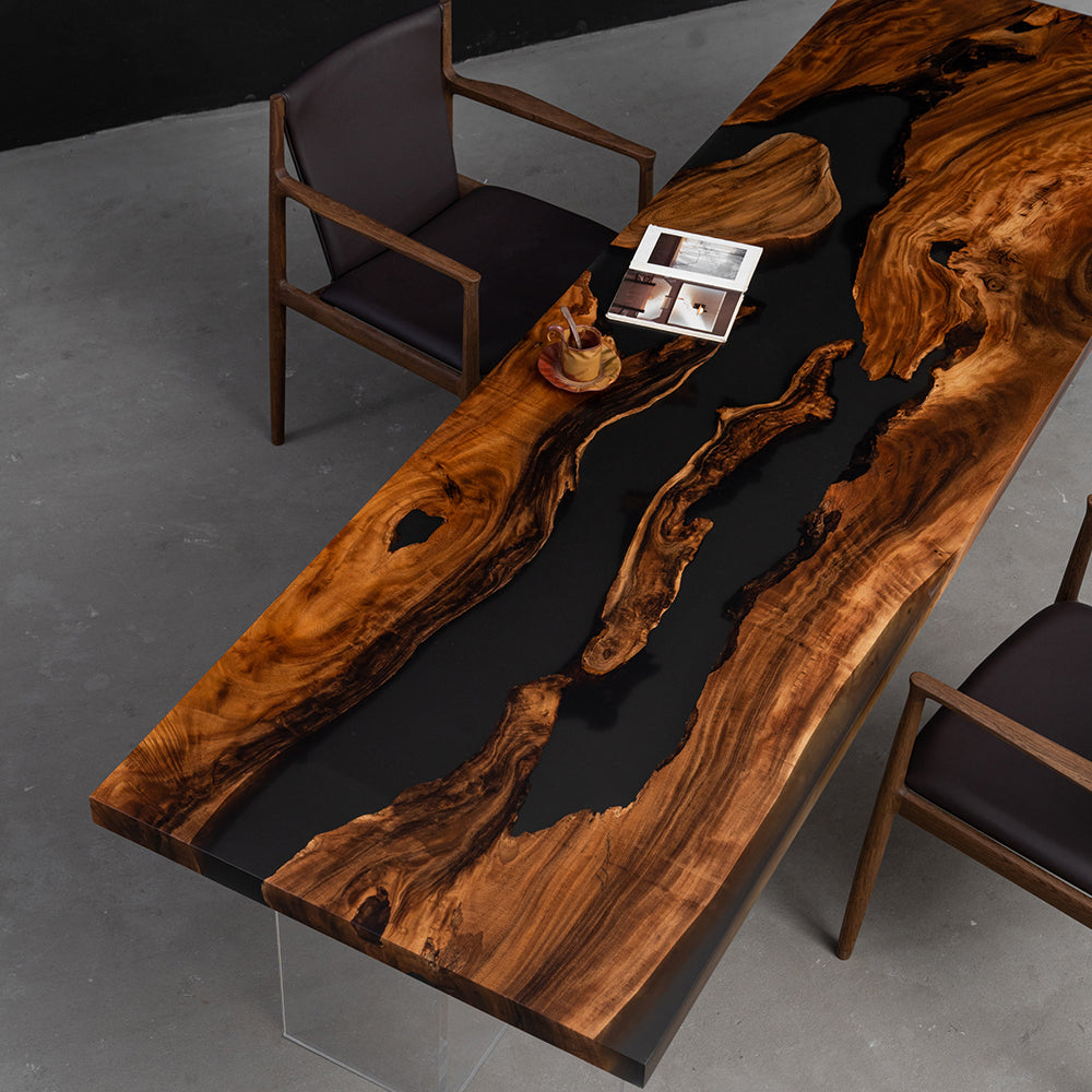 KAZANA Walnut Epoxy Tables