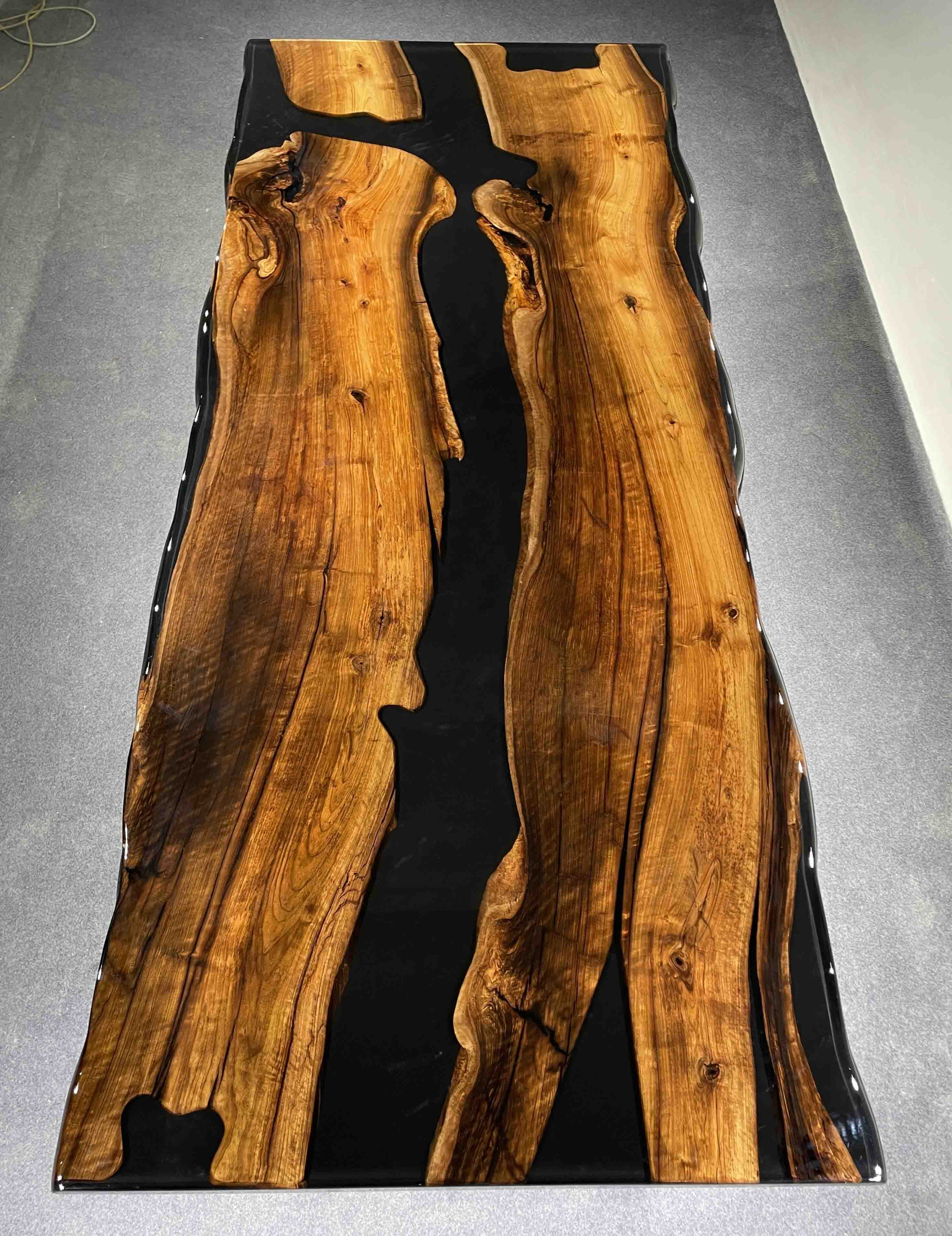 Custom Black Walnut Epoxy Table Deposit $2435.16 for Regina