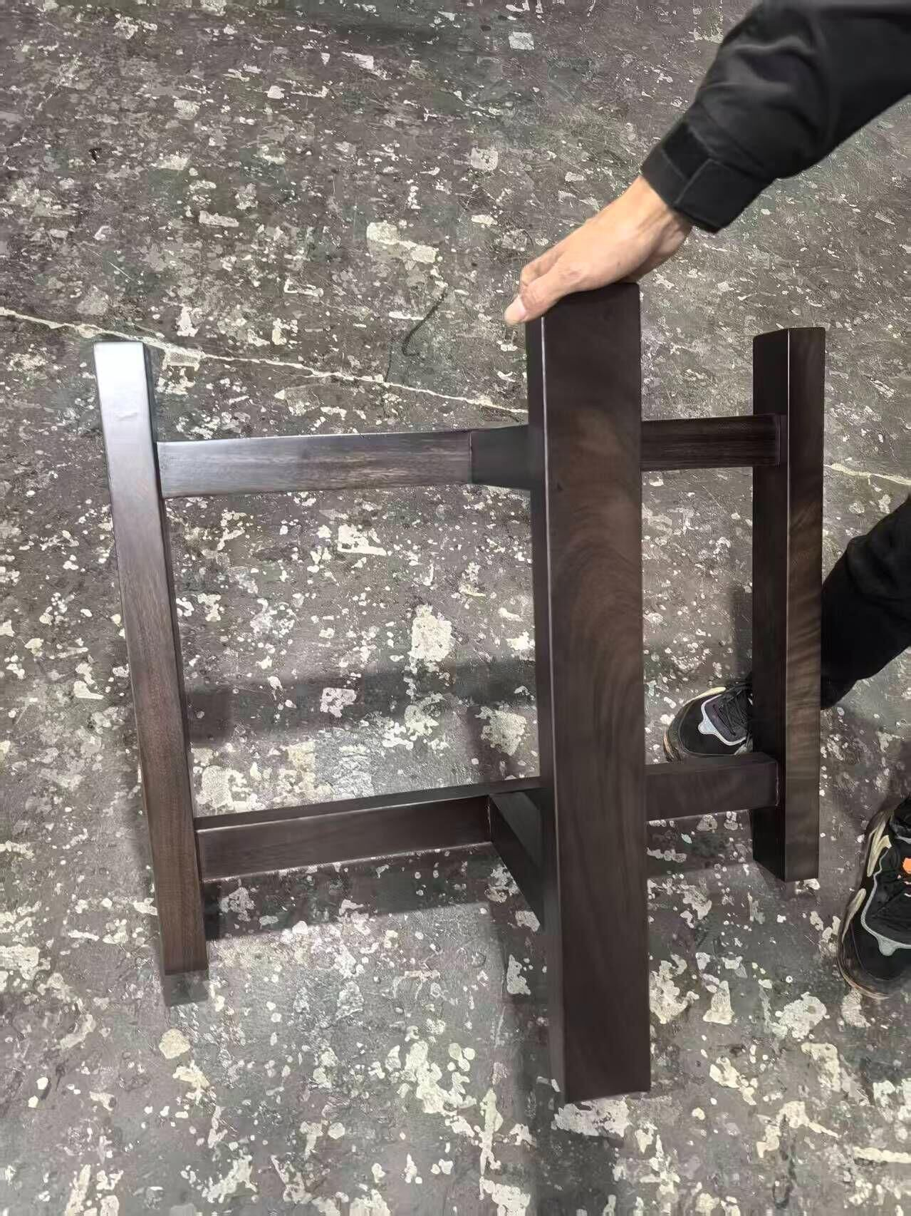 Walnut Epoxy Dining Epoxy Table Table Legs TB-00 Change to Customed Solid Wood Table Legs Price Difference $300 for Kevin