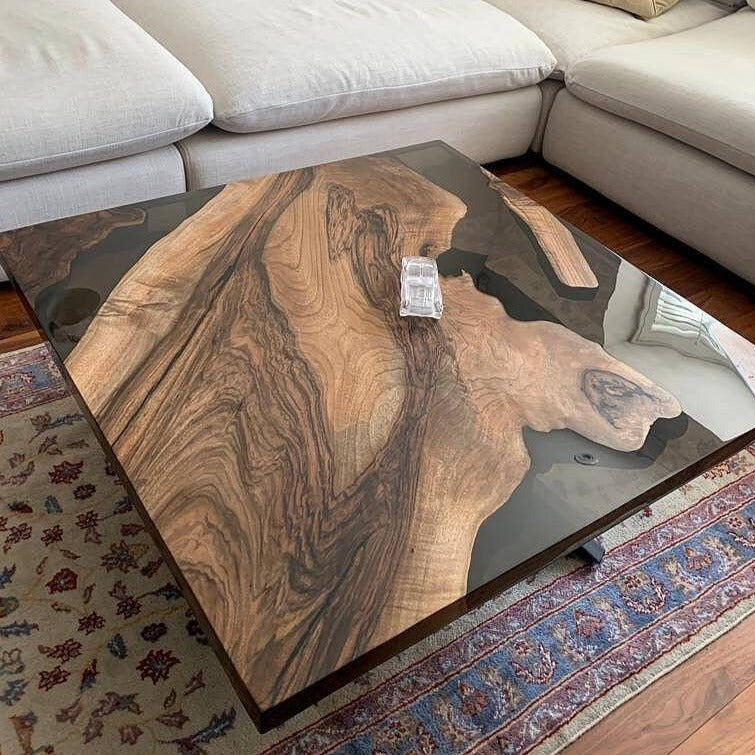 Custom Epoxy Square Table QCT1