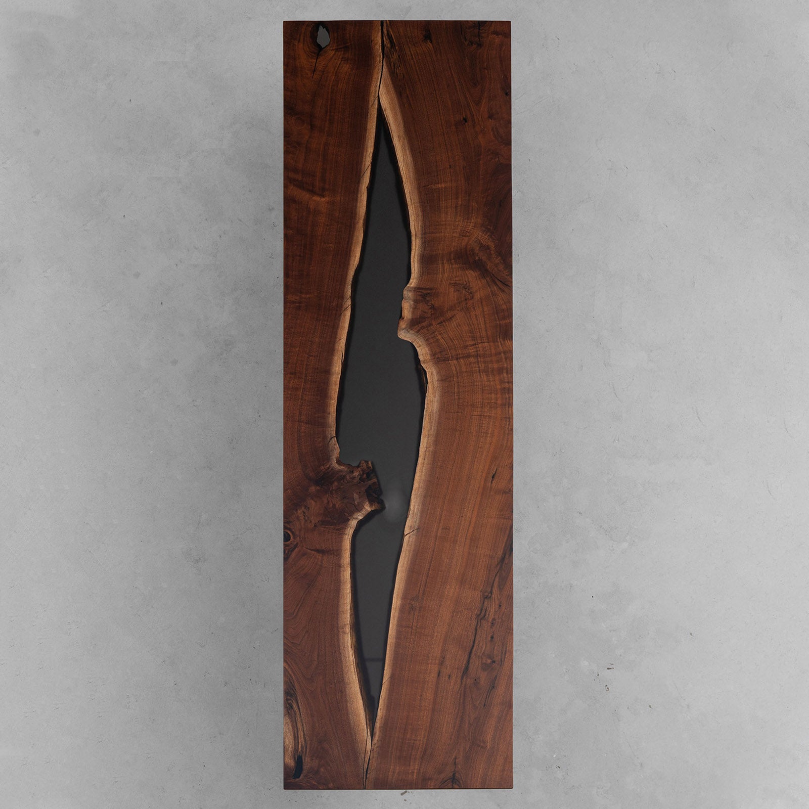 Black Walnut Wood Table with Epoxy Resin - Kazanahome