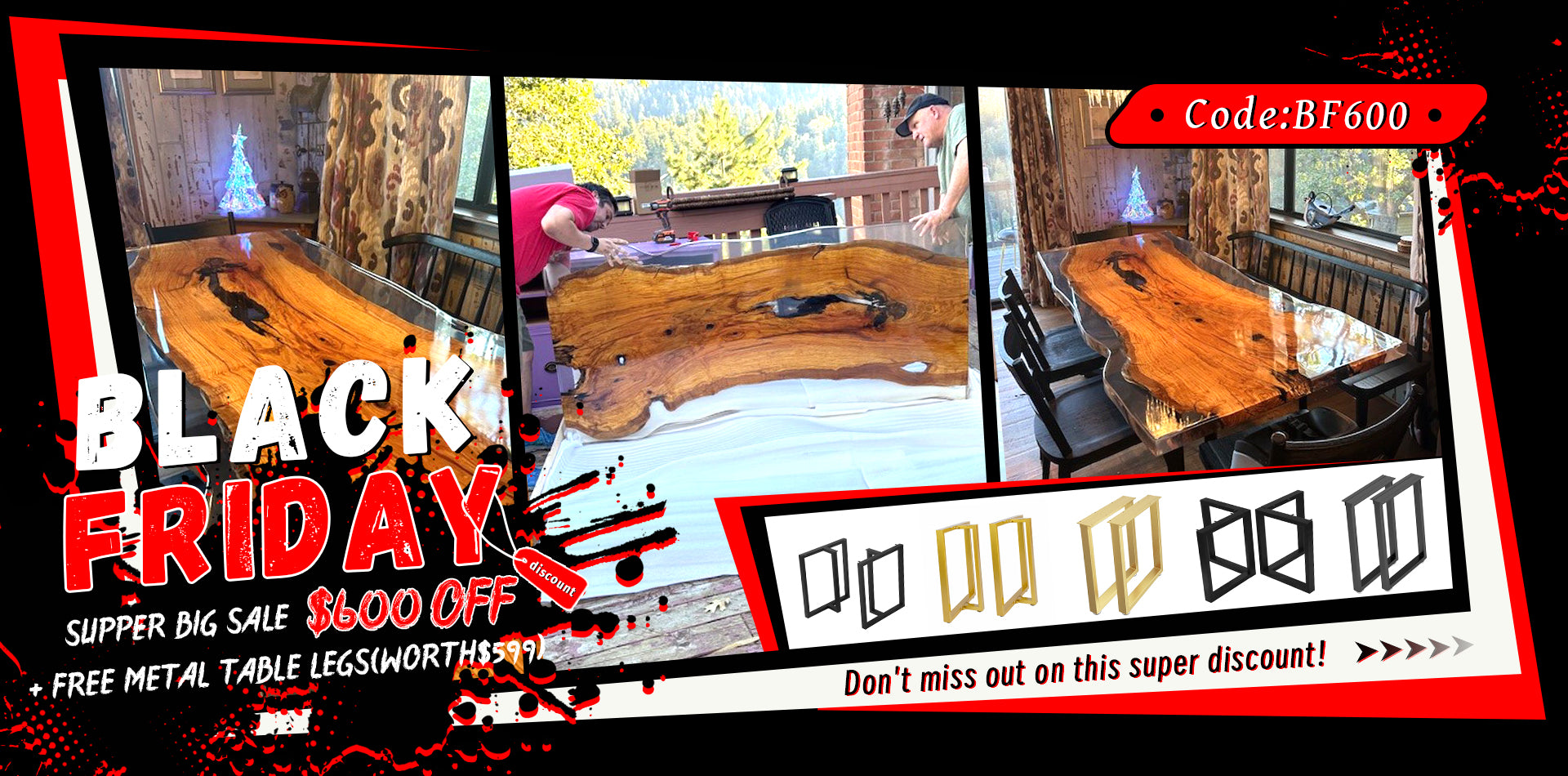 Epoxy Table - Kazanahome