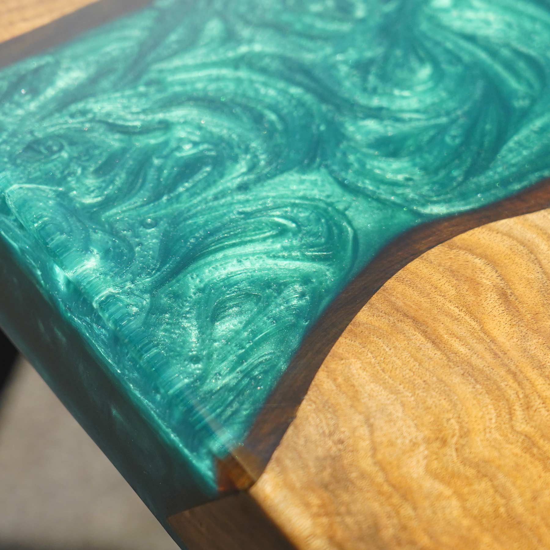 Live Edge Resin Epoxy Table - KAZANA HOME in Charleston