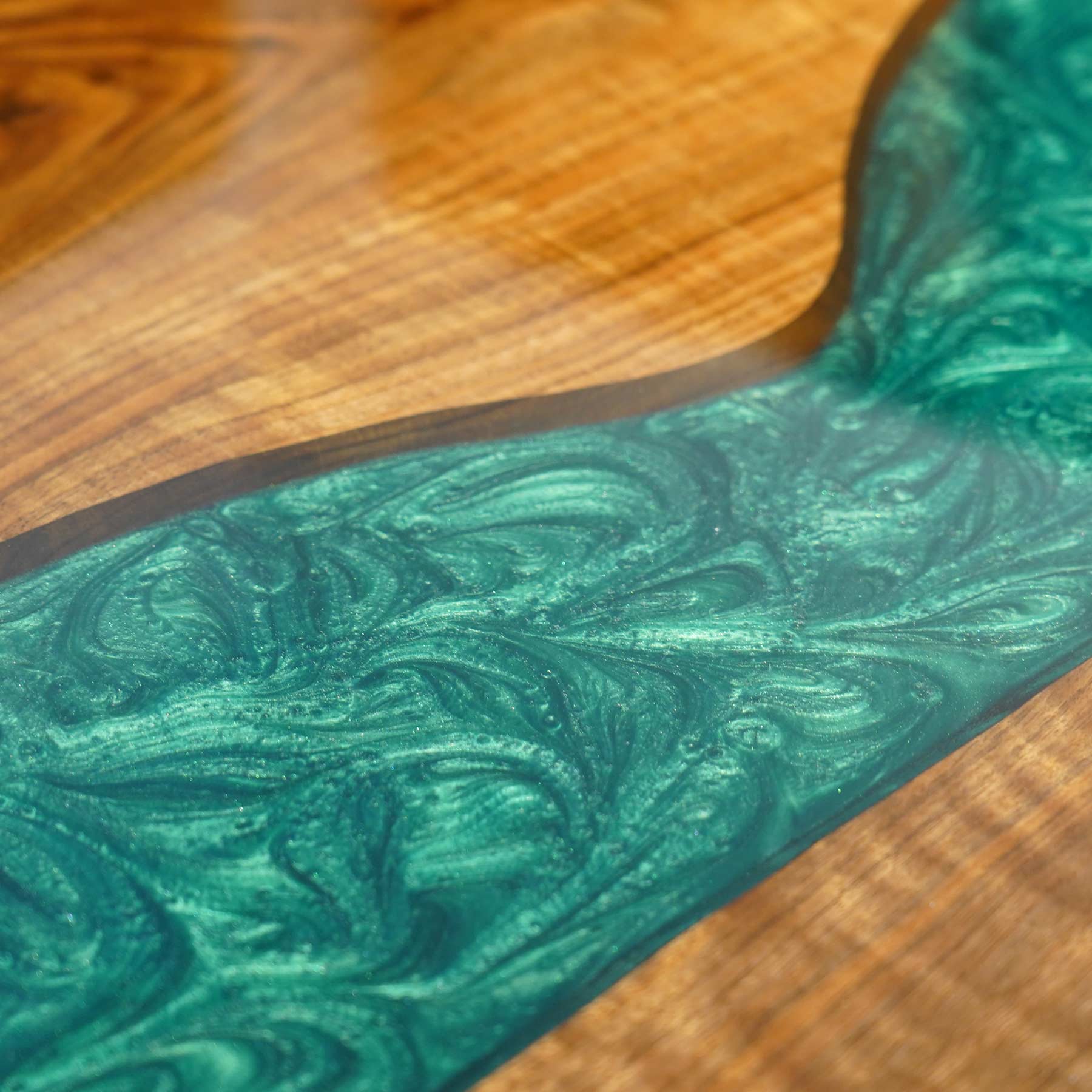 Wood Epoxy Dining Table - KAZANA HOME