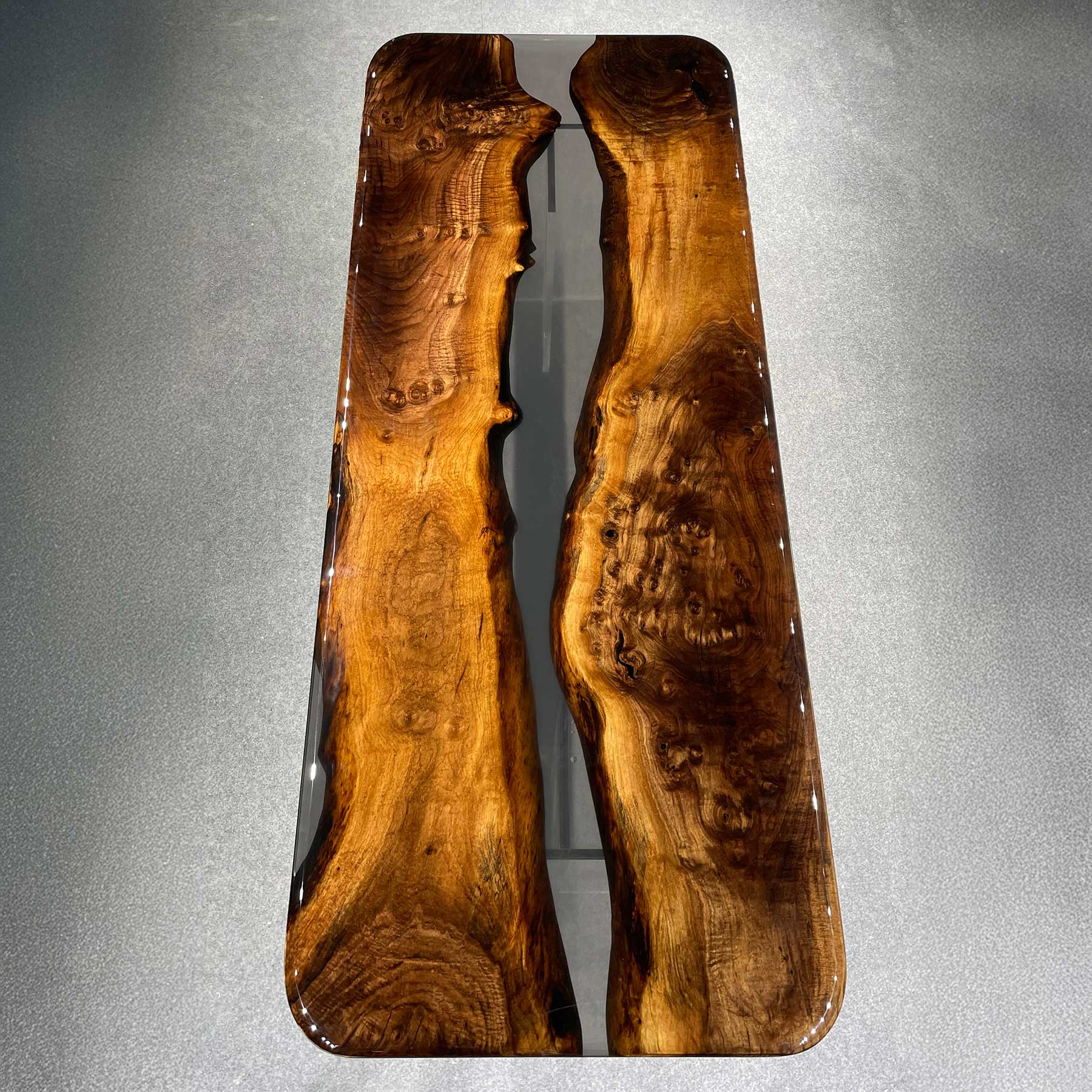 Black Walnut Wood Epoxy River Table - Kazanahome