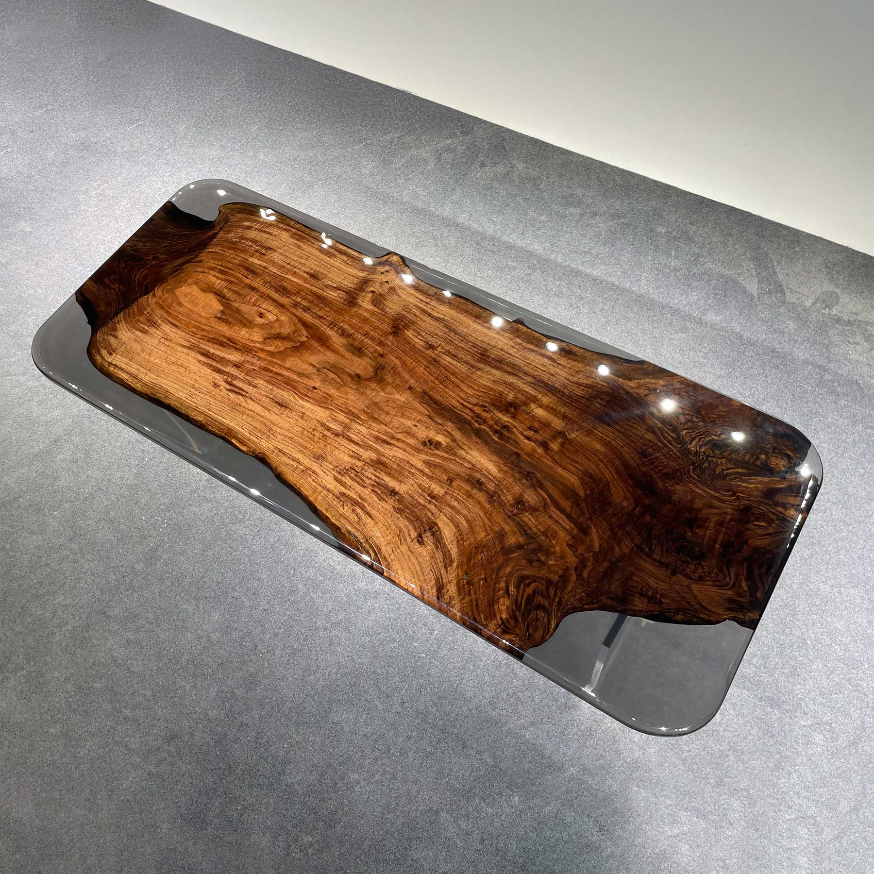 Black Walnut Wood Epoxy Table - Kazanahome