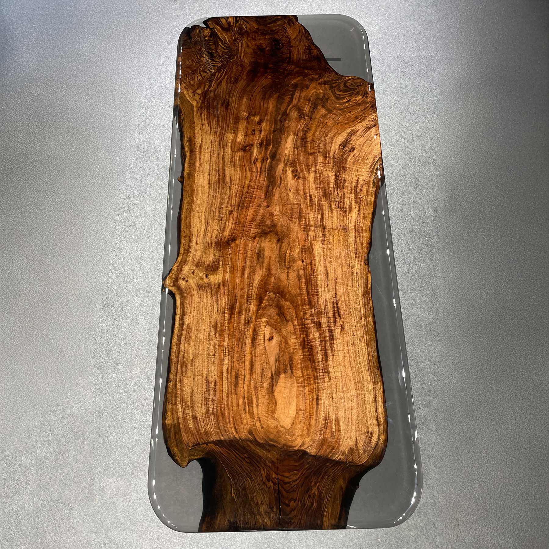 Wood Epoxy Resin Table Round Corners - Kazanahome