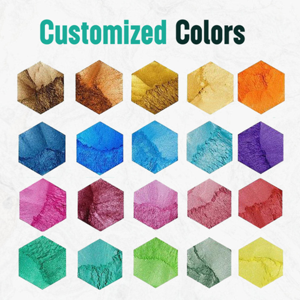 Custom Ocean Stone Epoxy Dining Table CT15