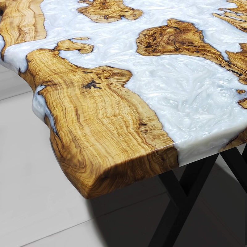 Olive Epoxy Resin Table - Kazanahome in Los Angeles