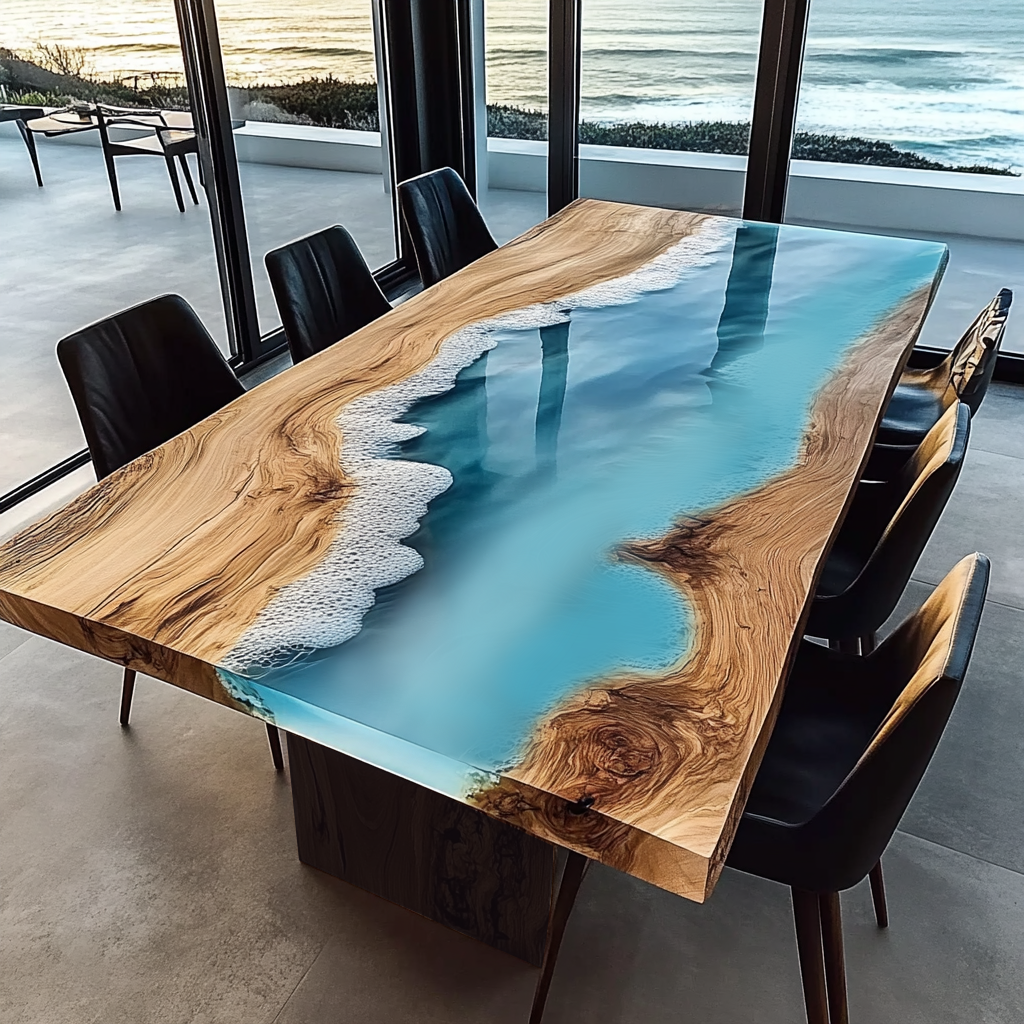 Wood Resin Epoxy Tables - Kazanahome in Chicago