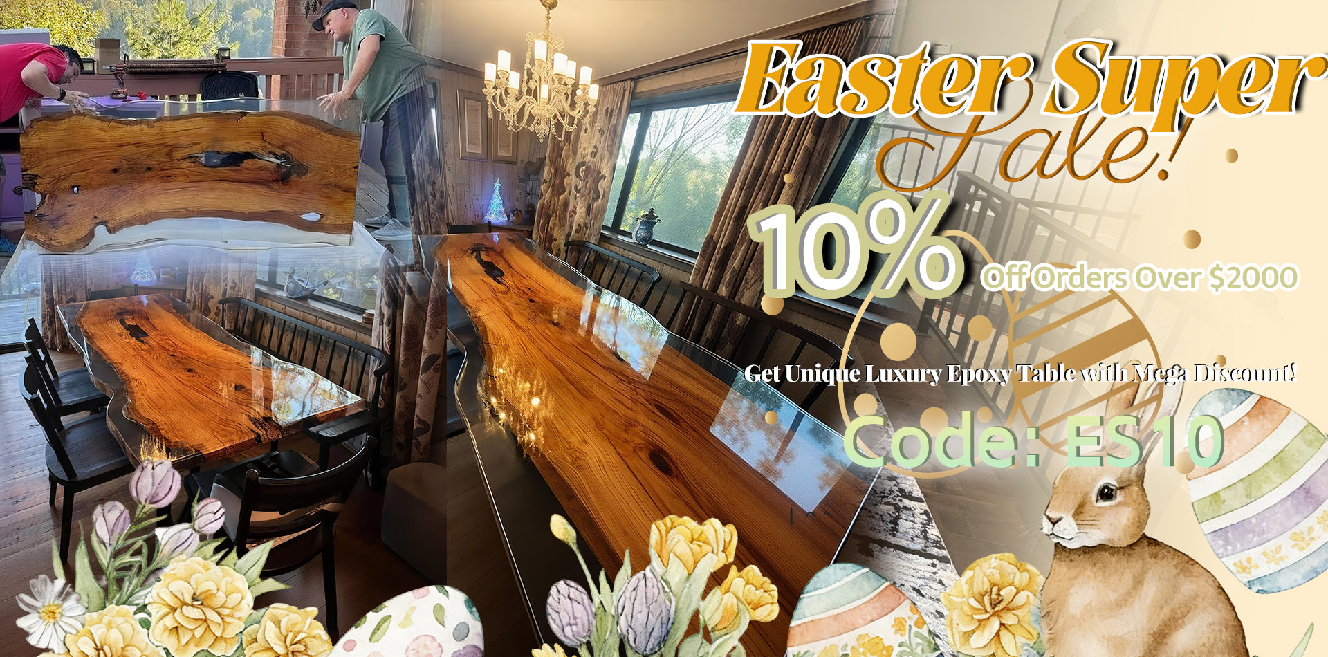 Epoxy Table for Dining Conference In San Diego